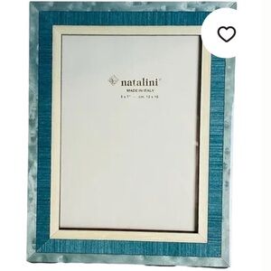 Natalini Blue Marquetry 5”x 7” Frame - NWOT